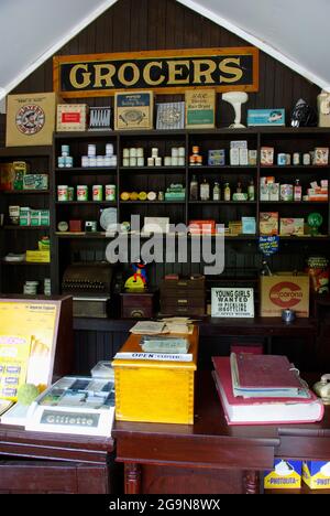 1950er `s Museum, Denbigh, Nordwales, Stockfoto